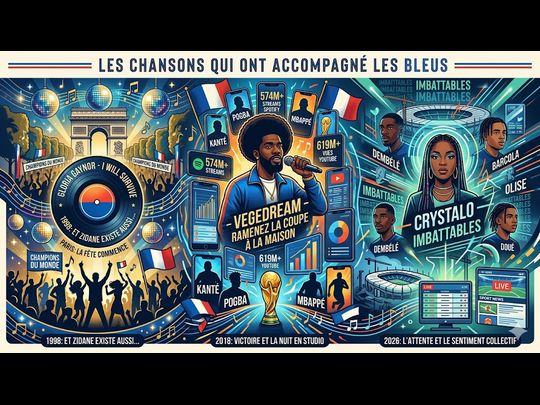 De Vegedream à Crystalo : les chansons qui ont accompagné les Bleus dans les grandes compétitions